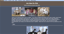 Desktop Screenshot of jenmaekakids.com